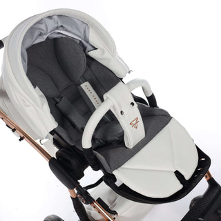 Junama white — pram & pushchair set, made in Europe | Butterflies Baby UK
