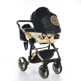 Junama black — pram & pushchair set, made in Europe | Butterflies Baby UK