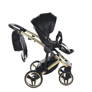 Junama black — pram & pushchair set, made in Europe | Butterflies Baby UK