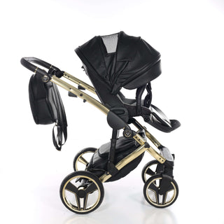 Junama black — pram & pushchair set, made in Europe | Butterflies Baby UK