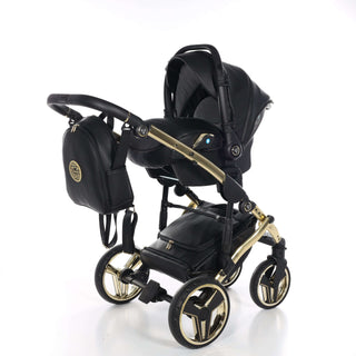 Junama black — pram & pushchair set, made in Europe | Butterflies Baby UK