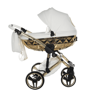 Junama white — pram & pushchair set, made in Europe | Butterflies Baby UK