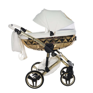 Junama white — pram & pushchair set, made in Europe | Butterflies Baby UK