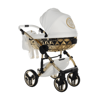 Junama white — pram & pushchair set, made in Europe | Butterflies Baby UK