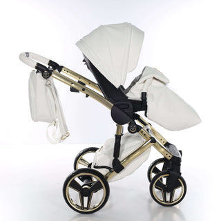 Junama white — pram & pushchair set, made in Europe | Butterflies Baby UK