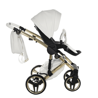 Junama white — pram & pushchair set, made in Europe | Butterflies Baby UK