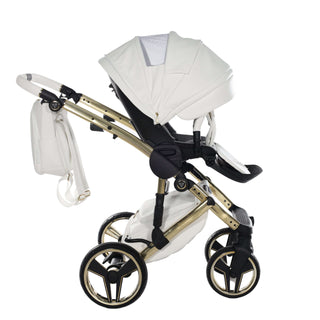Junama white — pram & pushchair set, made in Europe | Butterflies Baby UK
