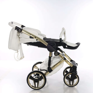 Junama white — pram & pushchair set, made in Europe | Butterflies Baby UK
