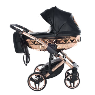 Junama black — pram & pushchair set, made in Europe | Butterflies Baby UK