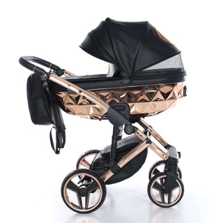 Junama black — pram & pushchair set, made in Europe | Butterflies Baby UK