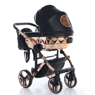 Junama black — pram & pushchair set, made in Europe | Butterflies Baby UK