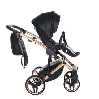 Junama black — pram & pushchair set, made in Europe | Butterflies Baby UK