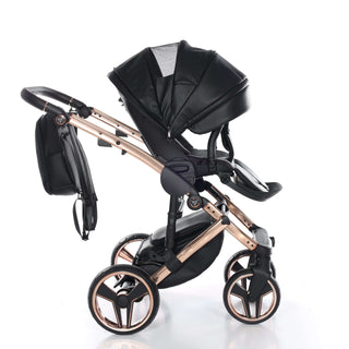 Junama black — pram & pushchair set, made in Europe | Butterflies Baby UK