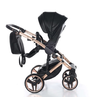 Junama black — pram & pushchair set, made in Europe | Butterflies Baby UK