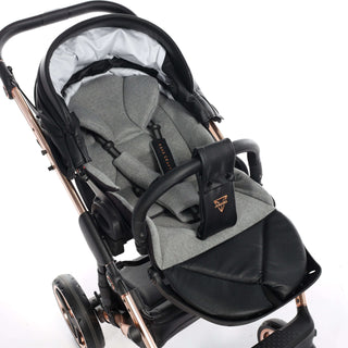 Junama black — pram & pushchair set, made in Europe | Butterflies Baby UK