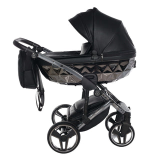 Junama black — pram & pushchair set, made in Europe | Butterflies Baby UK