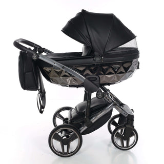 Junama black — pram & pushchair set, made in Europe | Butterflies Baby UK