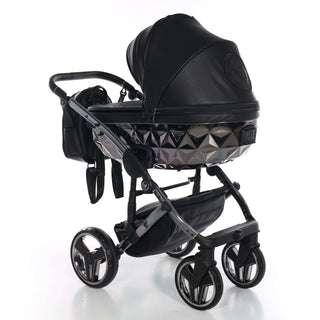 Junama black — pram & pushchair set, made in Europe | Butterflies Baby UK