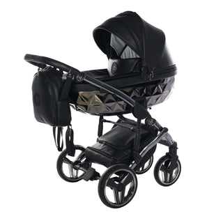 Junama black — pram & pushchair set, made in Europe | Butterflies Baby UK