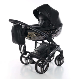 Junama black — pram & pushchair set, made in Europe | Butterflies Baby UK