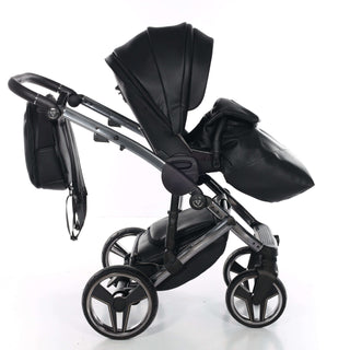 Junama black — pram & pushchair set, made in Europe | Butterflies Baby UK