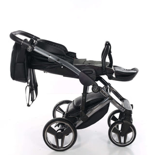 Junama black — pram & pushchair set, made in Europe | Butterflies Baby UK