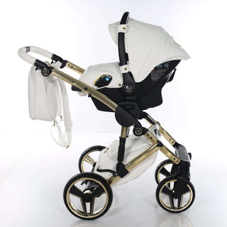 Junama white — pram & pushchair set, made in Europe | Butterflies Baby UK