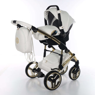 Junama white — pram & pushchair set, made in Europe | Butterflies Baby UK