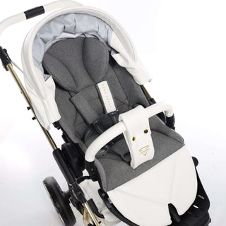 Junama white — pram & pushchair set, made in Europe | Butterflies Baby UK