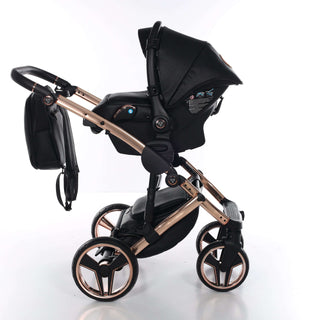 Junama black — pram & pushchair set, made in Europe | Butterflies Baby UK