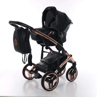 Junama black — pram & pushchair set, made in Europe | Butterflies Baby UK