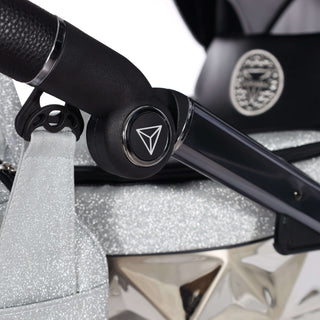 Junama glitter black — pram & pushchair set, made in Europe | Butterflies Baby UK