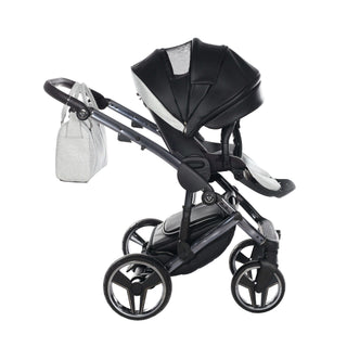 Junama glitter black — pram & pushchair set, made in Europe | Butterflies Baby UK