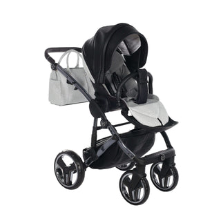 Junama glitter black — pram & pushchair set, made in Europe | Butterflies Baby UK