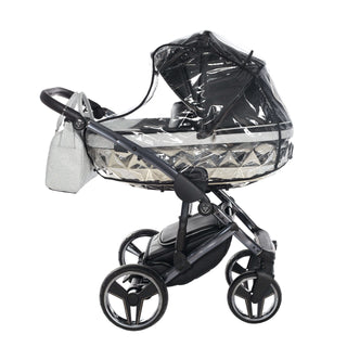 Junama glitter black — pram & pushchair set, made in Europe | Butterflies Baby UK