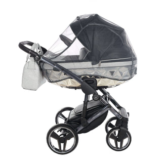 Junama glitter black — pram & pushchair set, made in Europe | Butterflies Baby UK