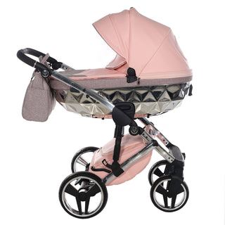 Junama glitter pink — pram & pushchair set, made in Europe | Butterflies Baby UK