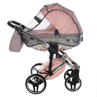 Junama glitter pink — pram & pushchair set, made in Europe | Butterflies Baby UK