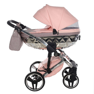 Junama glitter pink — pram & pushchair set, made in Europe | Butterflies Baby UK