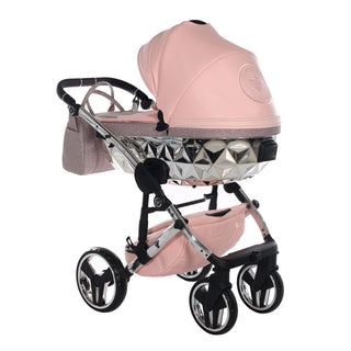 Junama glitter pink — pram & pushchair set, made in Europe | Butterflies Baby UK