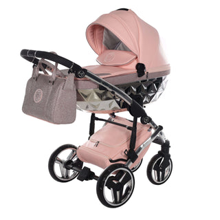 Junama GLITTER Pink — 2-in-1 travel system, made in Europe | Butterflies Baby UK