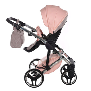 Junama glitter pink — pram & pushchair set, made in Europe | Butterflies Baby UK