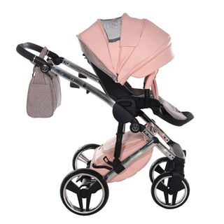 Junama glitter pink — pram & pushchair set, made in Europe | Butterflies Baby UK