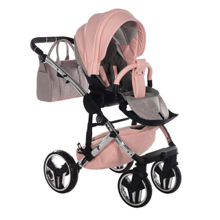 Junama glitter pink — pram & pushchair set, made in Europe | Butterflies Baby UK