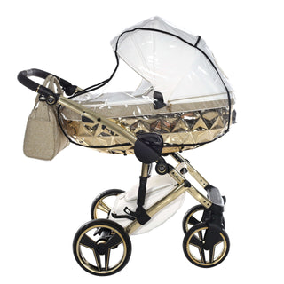 Junama glitter gold — pram & pushchair set, made in Europe | Butterflies Baby UK