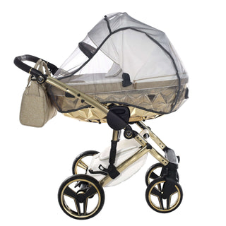 Junama glitter gold — pram & pushchair set, made in Europe | Butterflies Baby UK