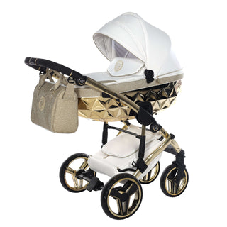 Junama GLITTER Gold — 2-in-1 travel system, made in Europe | Butterflies Baby UK