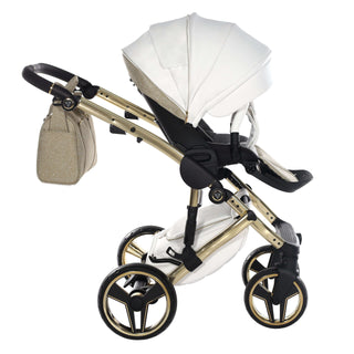 Junama glitter gold — pram & pushchair set, made in Europe | Butterflies Baby UK
