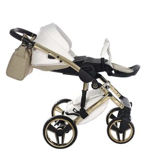 Junama glitter gold — pram & pushchair set, made in Europe | Butterflies Baby UK