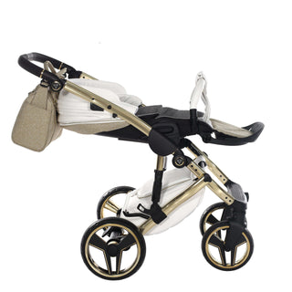 Junama glitter gold — pram & pushchair set, made in Europe | Butterflies Baby UK